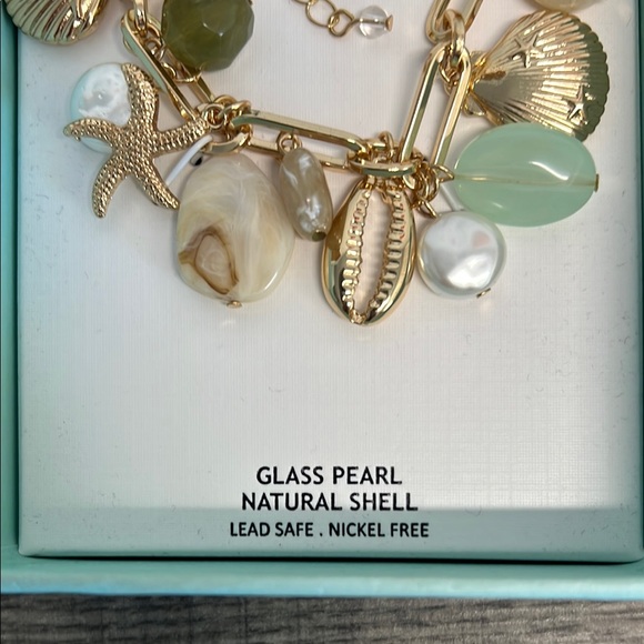 ✨House of Harlow 1960 Gold and Shell Charm Bracelet 🌊🐚 - Picture 8 of 8